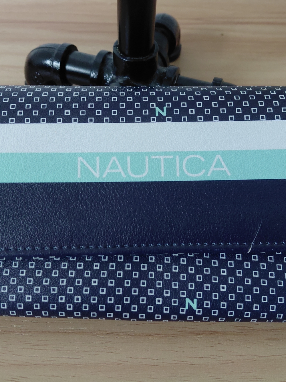 Nautica Navy & Aqua Stripe Wallet - Picture 2 of 6